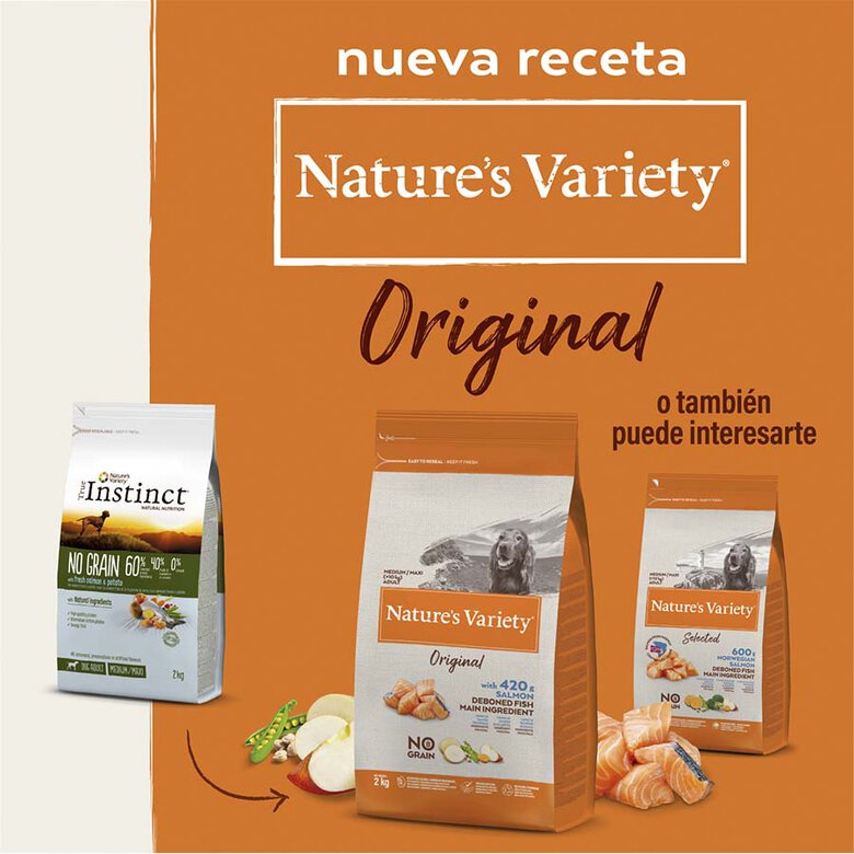 Nature's Variety Original Adult Medium Salmón pienso para perros, , large image number null